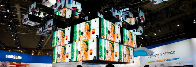 A showcase of Samsung products