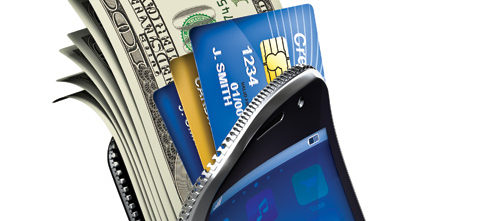 a mobile phone wallet