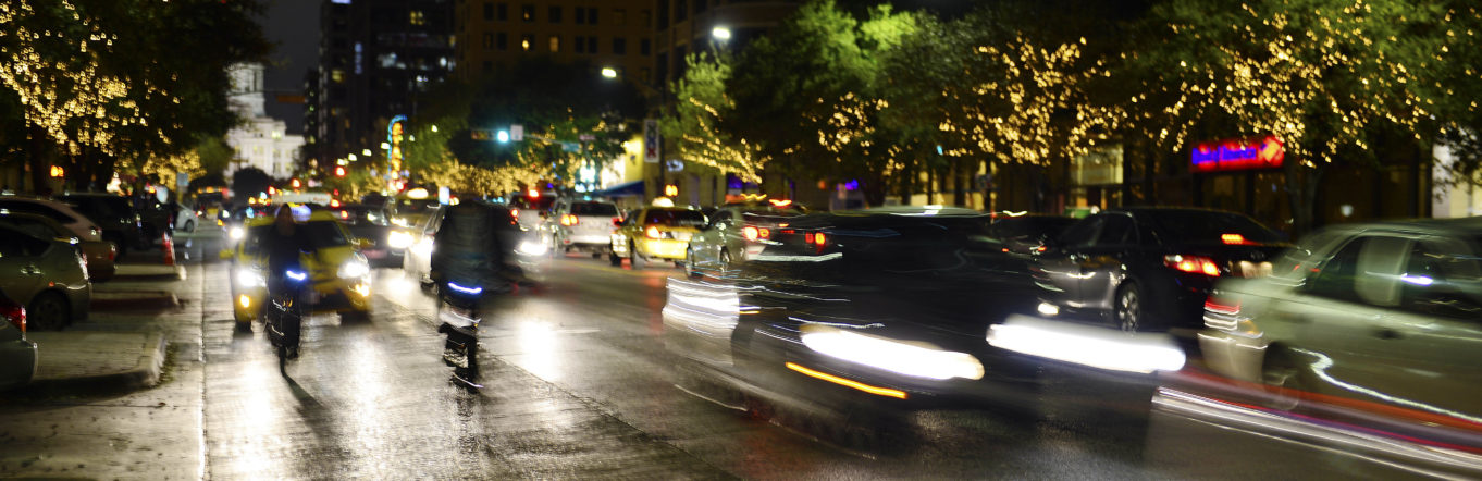 Blurred traffic