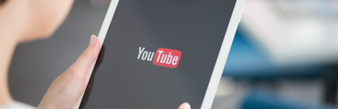 YouTube on tablet