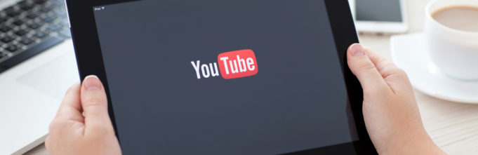 YouTube on tablet