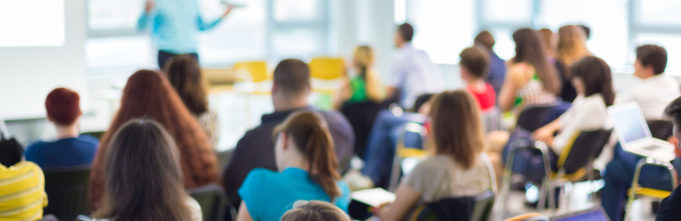Students learning in class