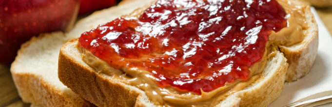 Penut butter and jelly sandwich
