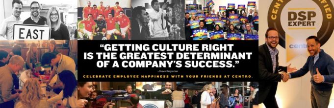 A collage of images with the text reading 'Getting culture right is the greatest determinant of a compan'ys success."