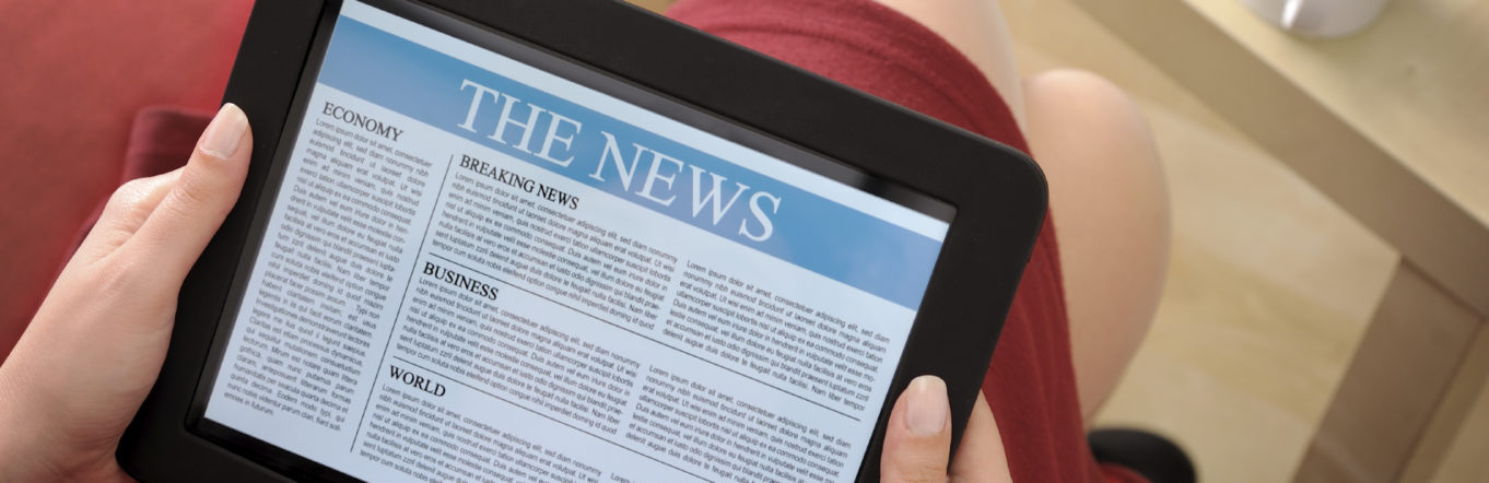 News on a tablet