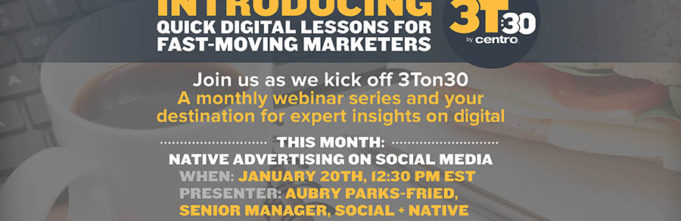 3T in 30 series: quick digital lessons for fast-moving marketers
