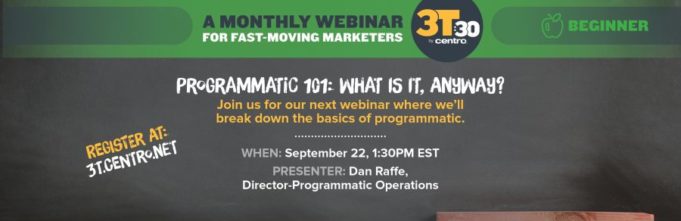 Centro Institute webinar informational slide
