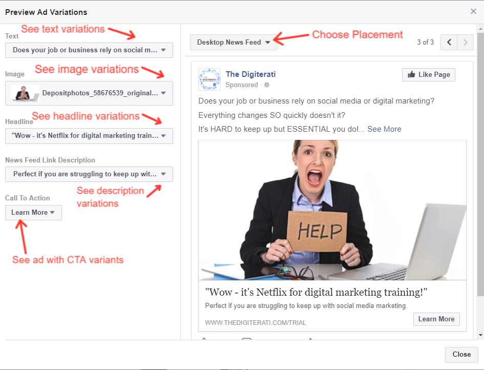 Facebook Dynamic Creative