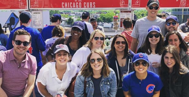 Photo of Centro employees at Chicago Cubs Baseball Game