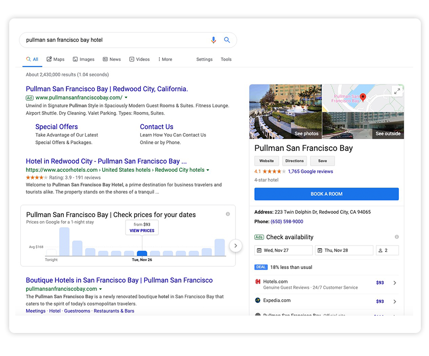 Google My Business example