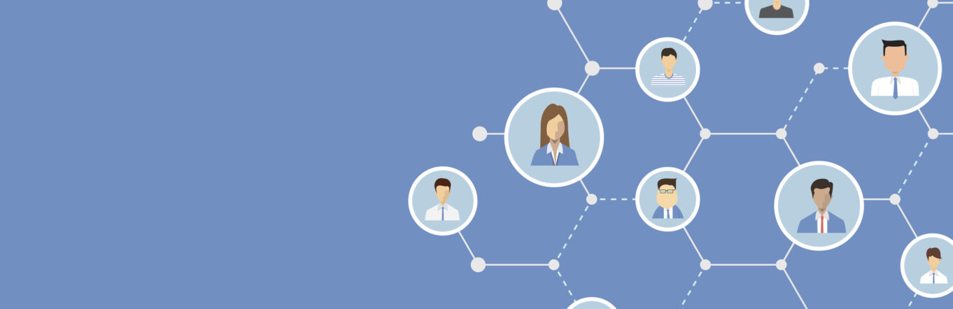 Illustration of social media profiles