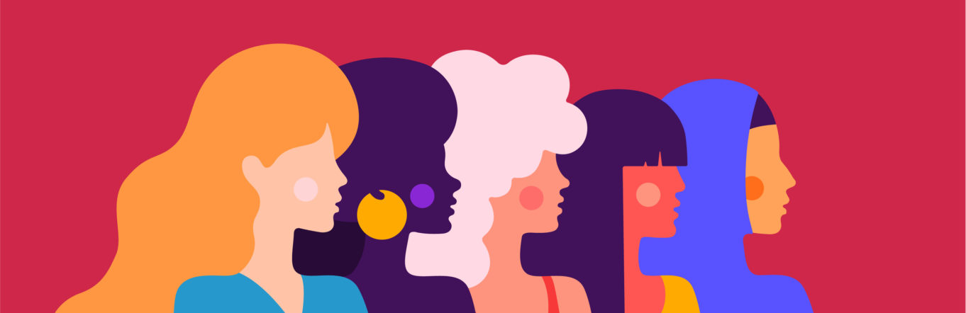 Illustration of a group of women