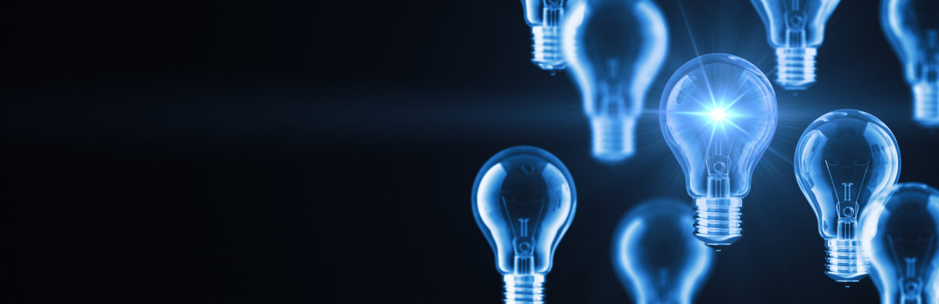 Illustration of a group of lightbulbs